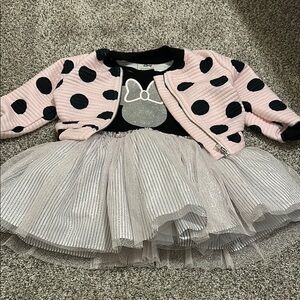 Disney pippa & Julie Minnie Mouse tulle dress & jacket 12m (includes bloomers)